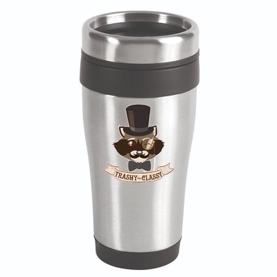 Fancy Trashy Classy Raccoon 16oz Travel Tumbler