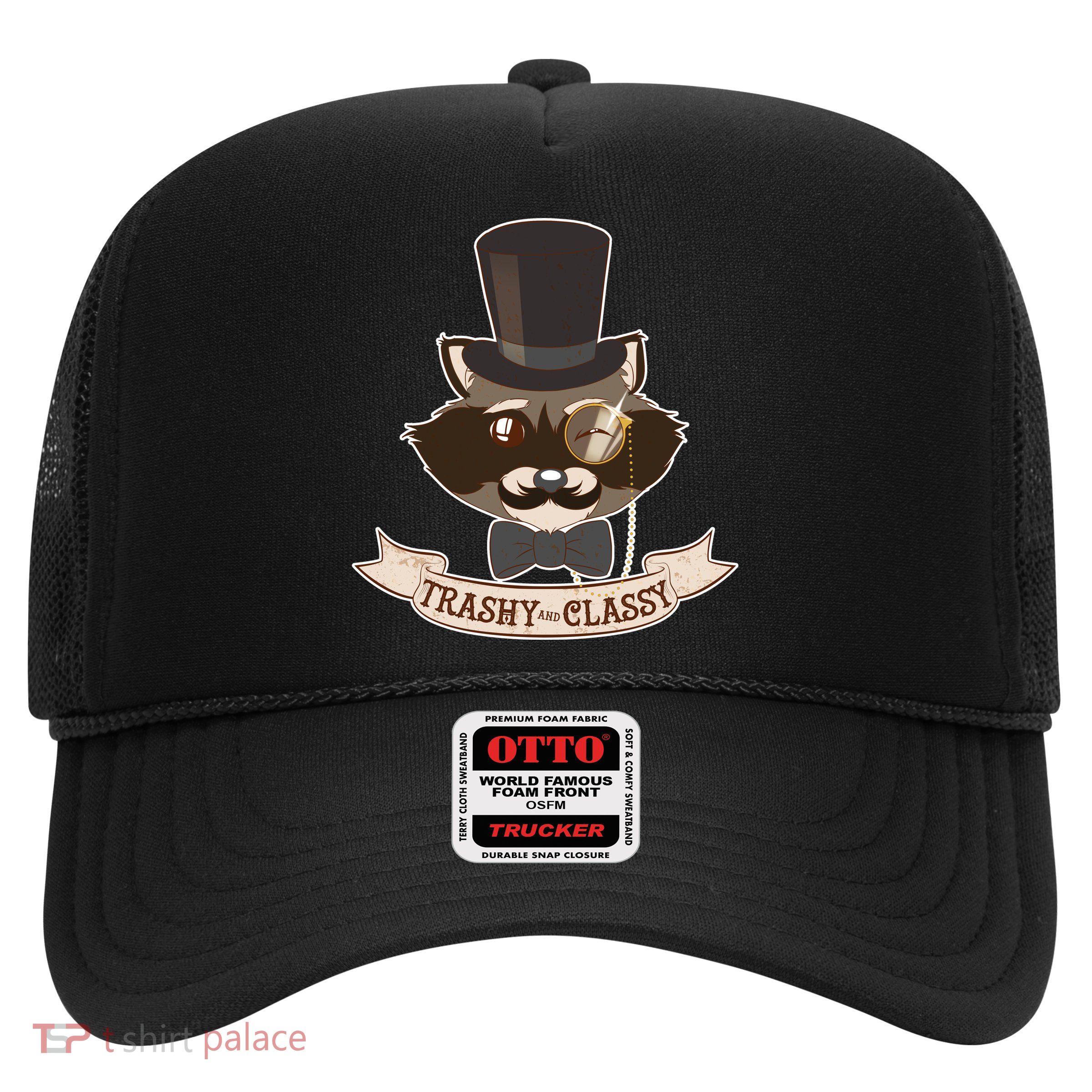 Fancy Trashy Classy Raccoon Trucker Hat