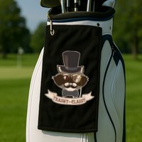 Fancy Trashy Classy Raccoon Golf Towel