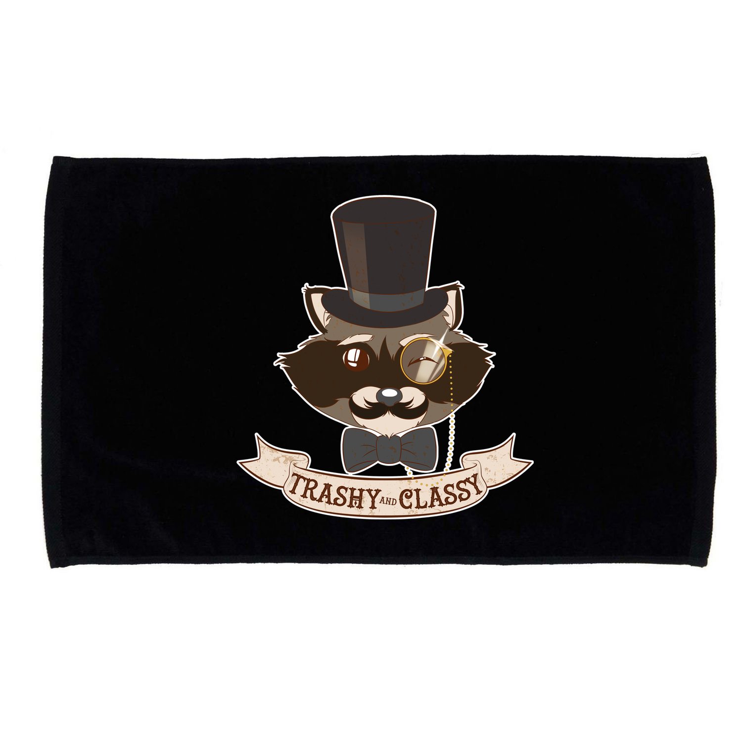 Fancy Trashy Classy Raccoon Microfiber Hand Towel