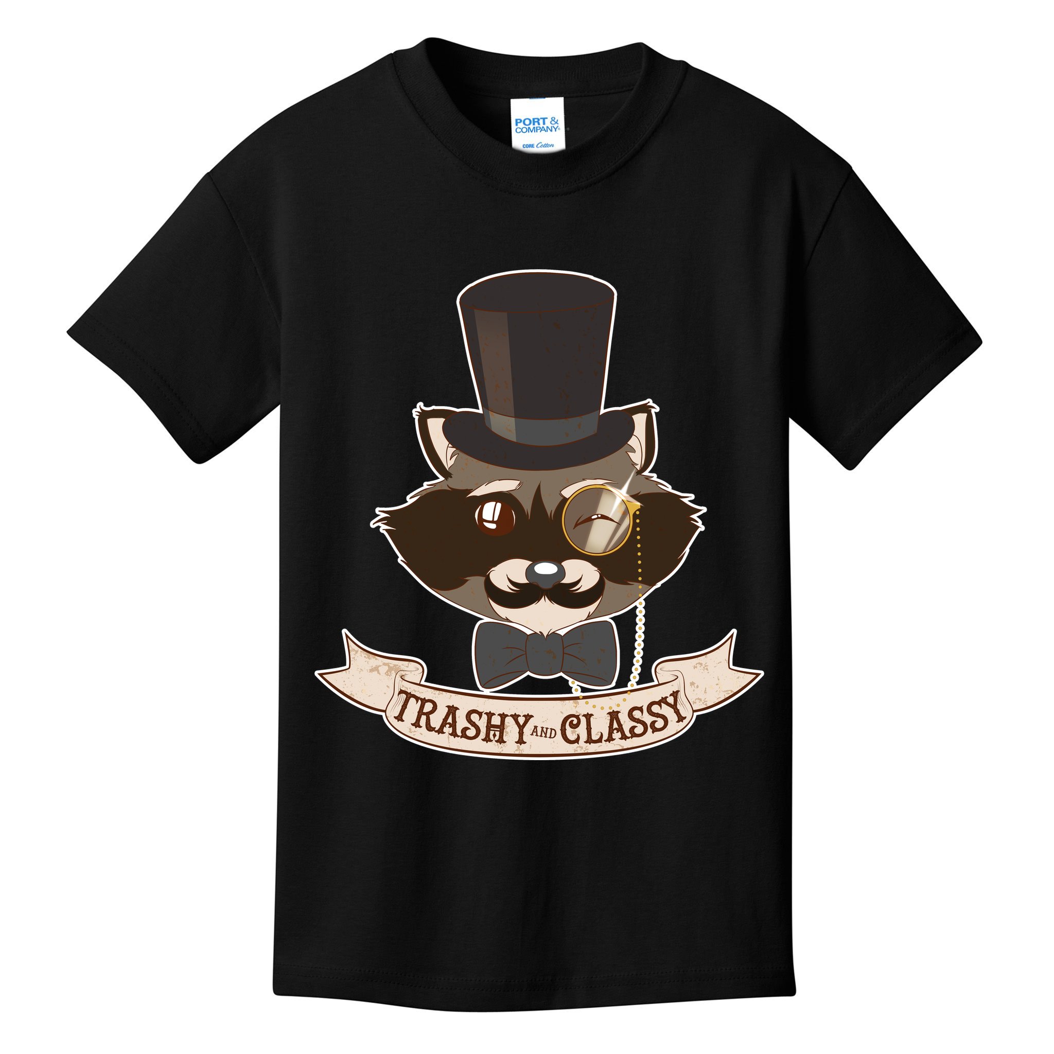 Fancy Trashy Classy Raccoon Kids T-Shirt
