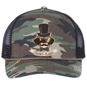 Fancy Trashy Classy Raccoon Retro Rope Trucker Hat Cap