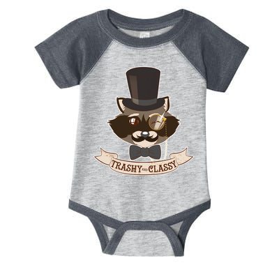 Fancy Trashy Classy Raccoon Infant Baby Jersey Bodysuit