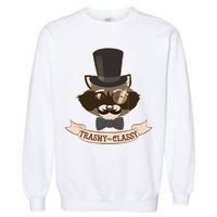 Fancy Trashy Classy Raccoon Garment-Dyed Sweatshirt