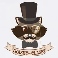 Fancy Trashy Classy Raccoon Garment-Dyed Sweatshirt