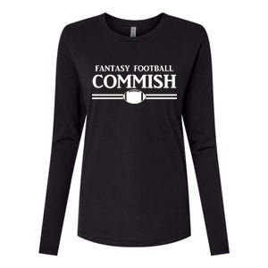 Fantasy Football Commish Womens Cotton Relaxed Long Sleeve T-Shirt