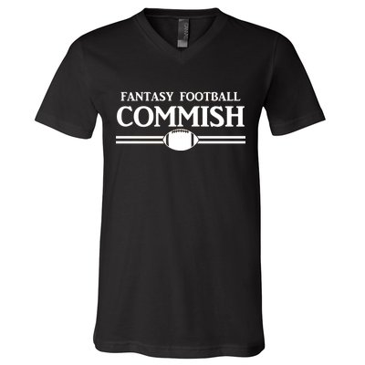 Fantasy Football Commish V-Neck T-Shirt