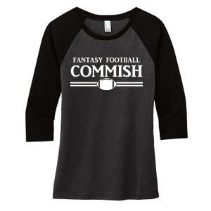 Fantasy Football Commish Women's Tri-Blend 3/4-Sleeve Raglan Shirt