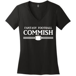 Fantasy Football Commish Women's V-Neck T-Shirt