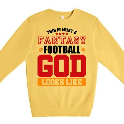 Fantasy Football God Premium Crewneck Sweatshirt