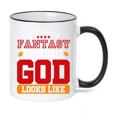 Fantasy Football God 11oz Black Color Changing Mug