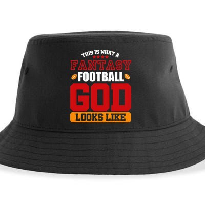 Fantasy Football God Sustainable Bucket Hat