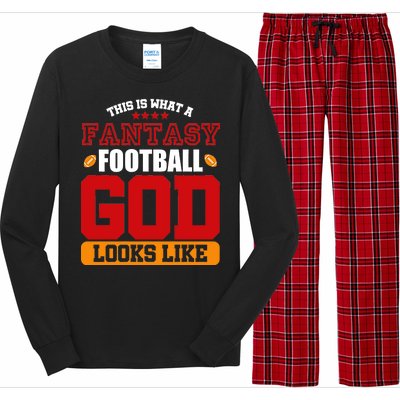 Fantasy Football God Long Sleeve Pajama Set