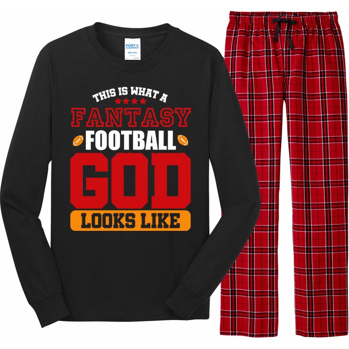 Fantasy Football God Long Sleeve Pajama Set