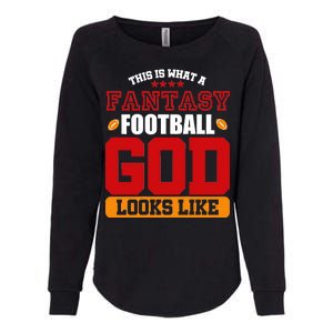 Fantasy Football God Womens California Wash Sweatshirt