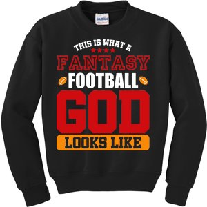 Fantasy Football God Kids Sweatshirt