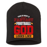 Fantasy Football God Short Acrylic Beanie