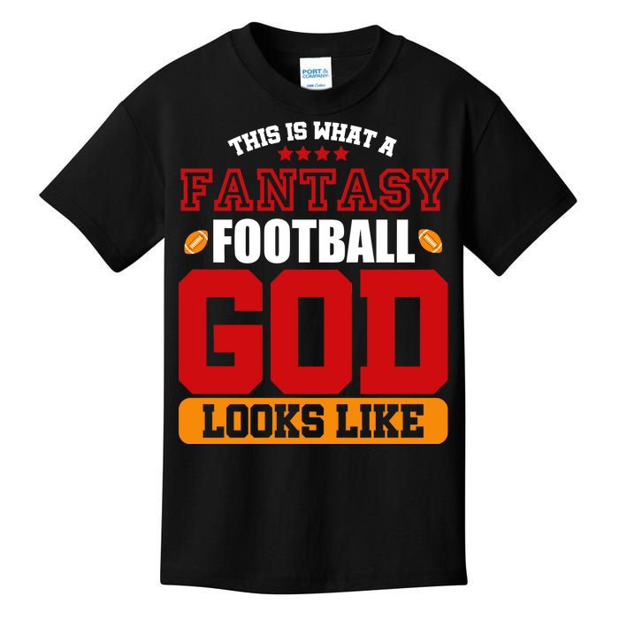 Fantasy Football God Kids T-Shirt