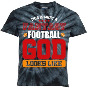 Fantasy Football God Kids Tie-Dye T-Shirt