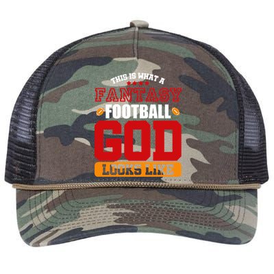 Fantasy Football God Retro Rope Trucker Hat Cap