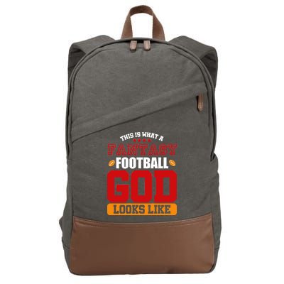 Fantasy Football God Cotton Canvas Backpack