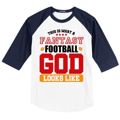 Fantasy Football God Baseball Sleeve Shirt