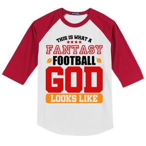 Fantasy Football God Kids Colorblock Raglan Jersey