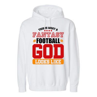 Fantasy Football God Garment-Dyed Fleece Hoodie