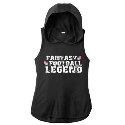 Fantasy Football Legend Ladies PosiCharge Tri-Blend Wicking Draft Hoodie Tank