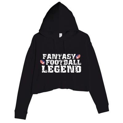 Fantasy Football Legend Crop Fleece Hoodie