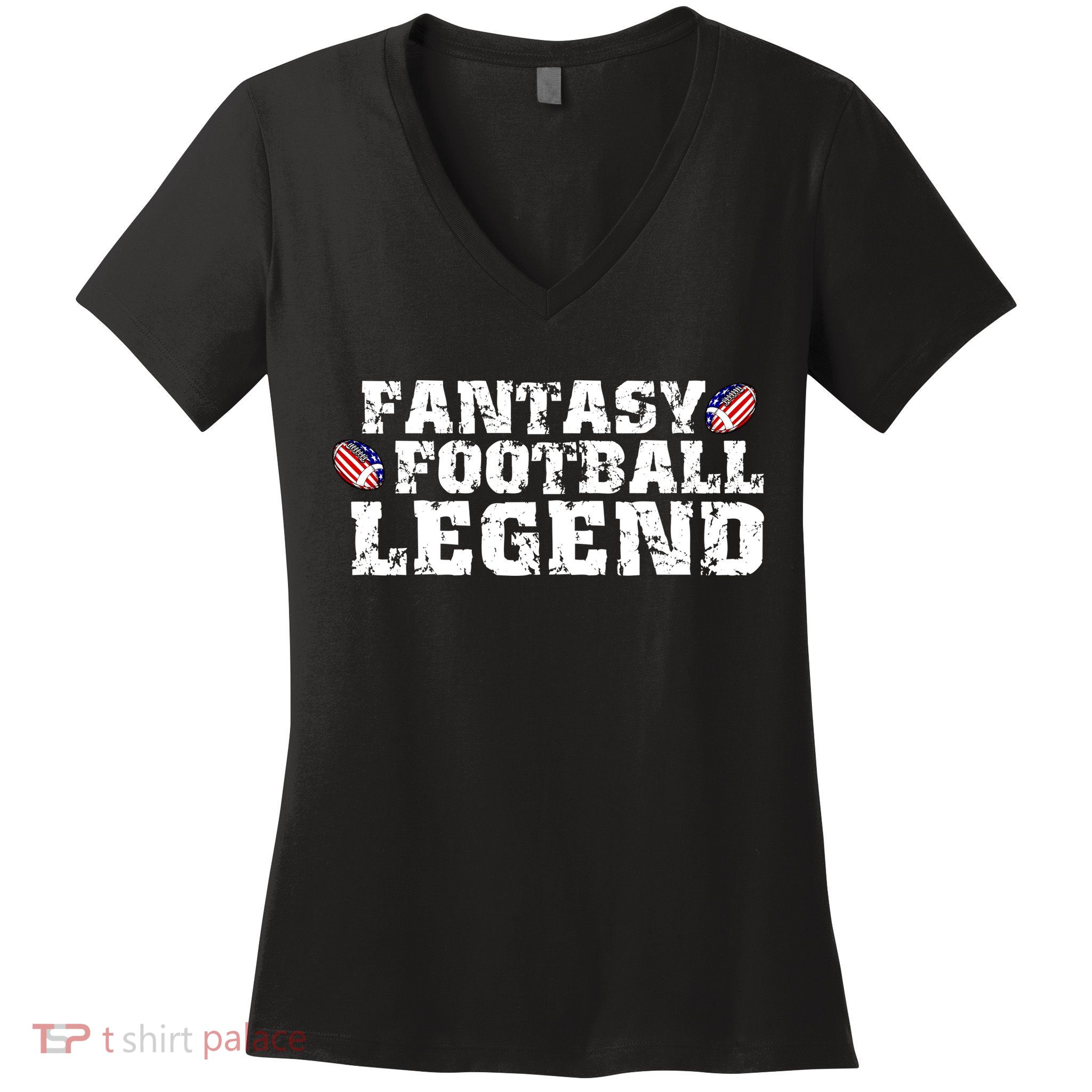 Fantasy Football Legend Women's V-Neck T-Shirt