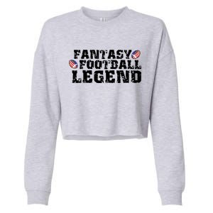 Fantasy Football Legend Cropped Pullover Crew