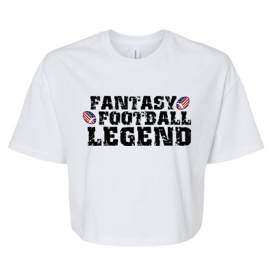 Fantasy Football Legend Bella+Canvas Jersey Crop Tee