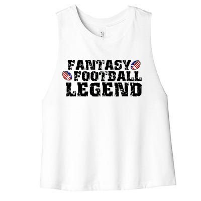 Fantasy Football Legend Women's Racerback Cropped Tank