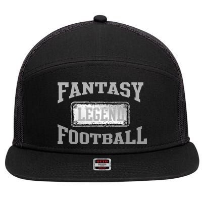 Fantasy Football Team Legends Vintage 7 Panel Mesh Trucker Snapback Hat