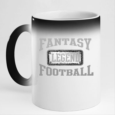 Fantasy Football Team Legends Vintage 11oz Black Color Changing Mug