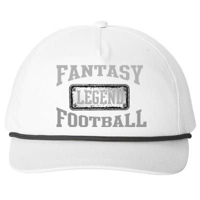 Fantasy Football Team Legends Vintage Snapback Five-Panel Rope Hat