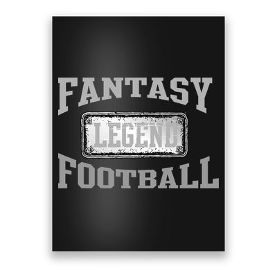 Fantasy Football Team Legends Vintage Poster