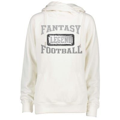 Fantasy Football Team Legends Vintage Womens Funnel Neck Pullover Hood