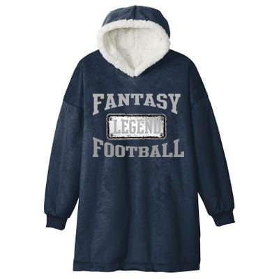 Fantasy Football Team Legends Vintage Hooded Wearable Blanket