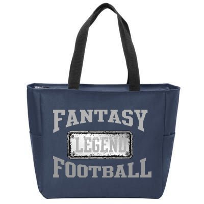 Fantasy Football Team Legends Vintage Zip Tote Bag