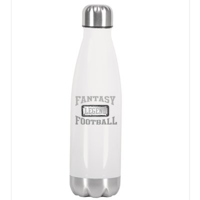 Fantasy Football Team Legends Vintage Stainless Steel Insulated Water Bottle