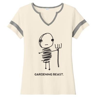 Funny And Odd Gardening For Gardeners And Farmers Ladies Halftime Notch Neck Tee