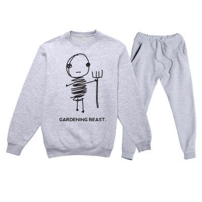 Funny And Odd Gardening For Gardeners And Farmers Premium Crewneck Sweatsuit Set