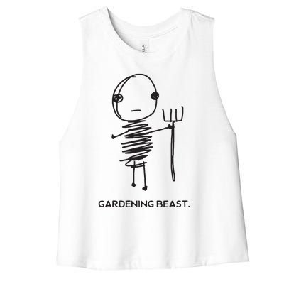 Funny And Odd Gardening For Gardeners And Farmers Women's Racerback Cropped Tank