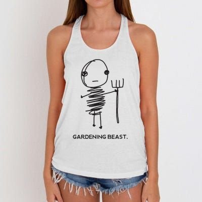 Funny And Odd Gardening For Gardeners And Farmers Women's Knotted Racerback Tank