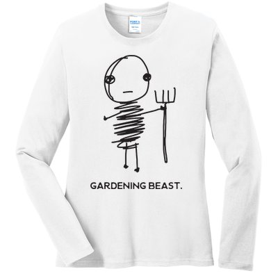 Funny And Odd Gardening For Gardeners And Farmers Ladies Long Sleeve Shirt