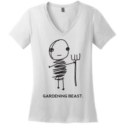 Funny And Odd Gardening For Gardeners And Farmers Women's V-Neck T-Shirt