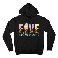 Five and Oh So Sweet Ice Cream 5th Birthday Hoodie