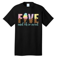 Five and Oh So Sweet Ice Cream 5th Birthday Tall T-Shirt